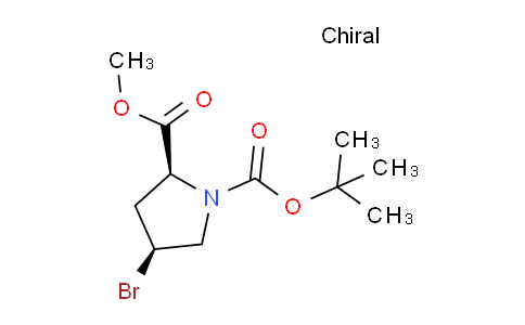CAS No. 334999-29-0, (4S)-1-Boc-4-bromo-L-proline methyl ester
