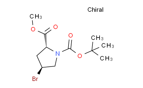 CAS No. 147266-93-1, (4S)-1-Boc-4-bromo-D-proline methyl ester