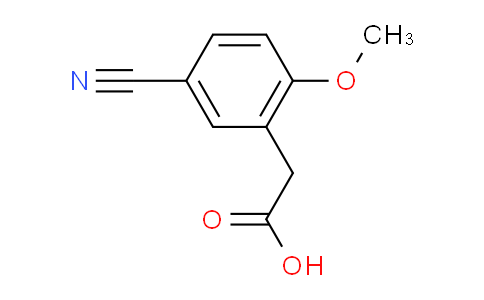 CAS No. 325124-98-9, 2-(5-cyano-2-methoxyphenyl)acetic acid