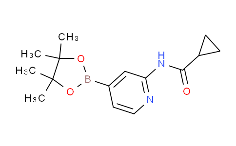 CAS No. 1286230-87-2, N-(4-(4,4,5,5-tetramethyl-1,3,2-dioxaborolan-2-yl)pyridin-2-yl)cyclopropanecarboxamide