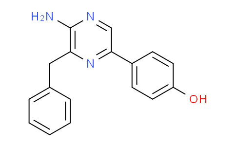 CAS No. 37156-84-6, 4-(5-Amino-6-benzylpyrazin-2-yl)phenol
