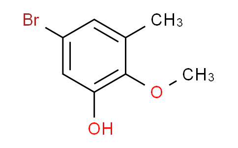 CAS No. 244229-56-9, 5-Bromo-2-methoxy-3-methylphenol
