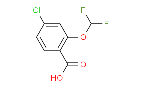 CAS No. 97914-60-8, 4-Chloro-2-(difluoromethoxy)benzoic acid