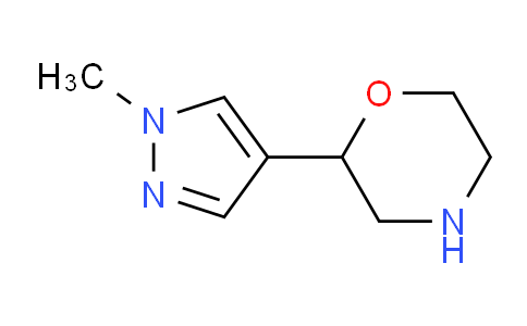 CAS No. 1375963-52-2, 2-(1-Methyl-1H-pyrazol-4-yl)morpholine
