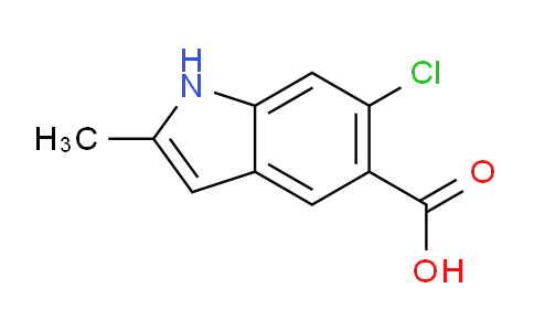 CAS No. 309915-28-4, 6-chloro-2-methyl-1H-Indole-5-carboxylic acid