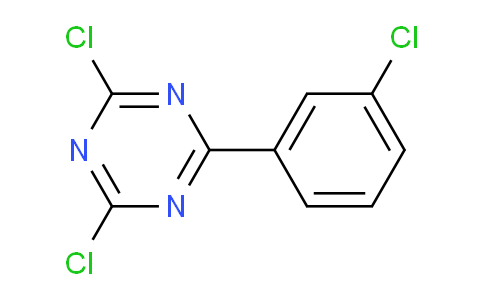 CAS No. 61452-85-5, 2,4-dichloro-6-(3-chlorophenyl)-1,3,5-triazine