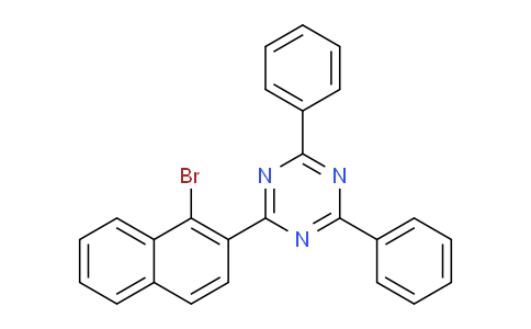 CAS No. 1642848-97-2, 2-(1-Bromonaphthalen-2-yl)-4,6-diphenyl-1,3,5-triazine