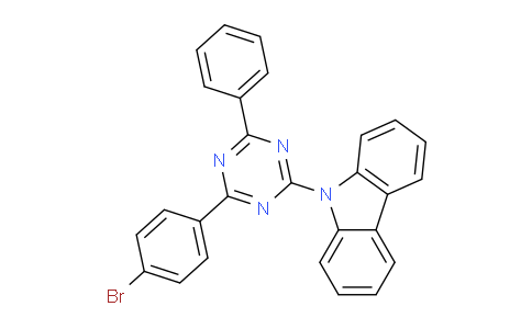 CAS No. 1616413-67-2, 9-[4-(4-Bromophenyl)-6-phenyl-1,3,5-triazin-2-yl]-9H-Carbazole