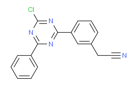 CAS No. 2183537-75-7, 3-(4-chloro-6-phenyl-1,3,5-triazin-2-yl)phenylacetonitrile