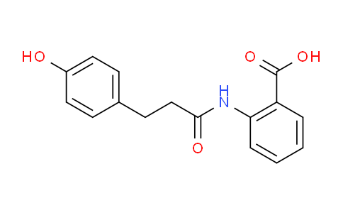 CAS No. 697235-49-7, 2-(3-(4-Hydroxyphenyl)propanamido)benzoic acid