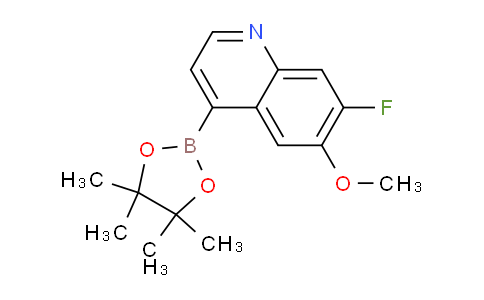 CAS No. 2248157-24-4, 7-Fluoro-6-methoxy-4-(4,4,5,5-tetramethyl-1,3,2-dioxaborolan-2-yl)quinoline