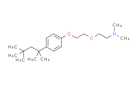 CAS No. 5442-83-1, N,N-dimethyl-2-{2-[4-(2,4,4-trimethylpentan-2-yl)phenoxy]ethoxy}ethanamine