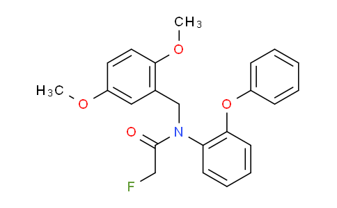 CAS No. 1104493-11-9, N-[(2,5-dimethoxyphenyl)methyl]-2-fluoro-N-(2-phenoxyphenyl)acetamide