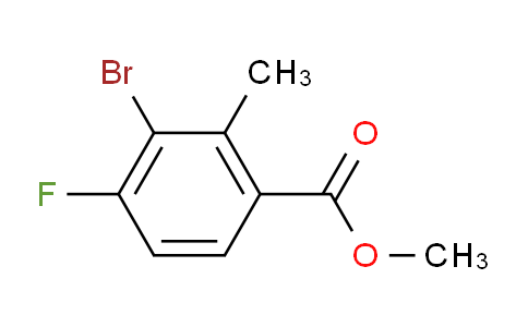 CAS No. 1380305-66-7, Methyl 3-bromo-4-fluoro-2-methylbenzoate