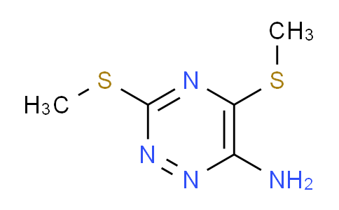 CAS No. 84582-90-1, 3,5-Bis(methylthio)-1,2,4-triazin-6-amine