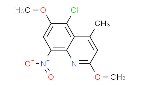 CAS No. 189746-21-2, 5-Chloro-2,6-dimethoxy-4-methyl-8-nitroquinoline