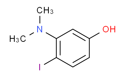 CAS No. 1243344-64-0, 3-(Dimethylamino)-4-iodophenol