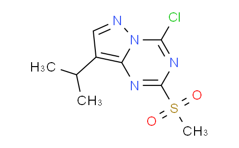 CAS No. 1453836-38-8, 4-Chloro-8-isopropyl-2-(methylsulfonyl)pyrazolo[1,5-a][1,3,5]triazine