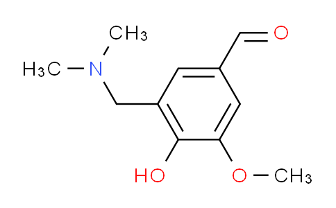 CAS No. 87743-10-0, 3-((Dimethylamino)methyl)-4-hydroxy-5-methoxybenzaldehyde