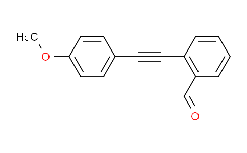CAS No. 176910-67-1, 2-((4-Methoxyphenyl)ethynyl)benzaldehyde