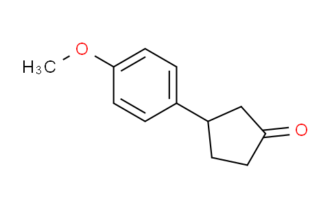 CAS No. 116526-34-2, 3-(4-Methoxyphenyl)cyclopentanone