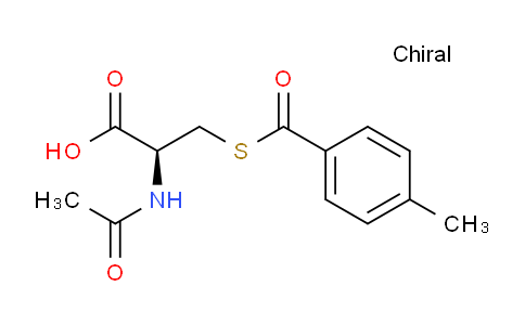 CAS No. 1695562-36-7, (S)-2-acetamido-3-(4-methylbenzoylthio)propanoic acid