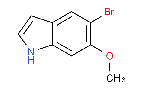 CAS No. 177360-11-1, 5-Bromo-6-methoxy-1H-indole