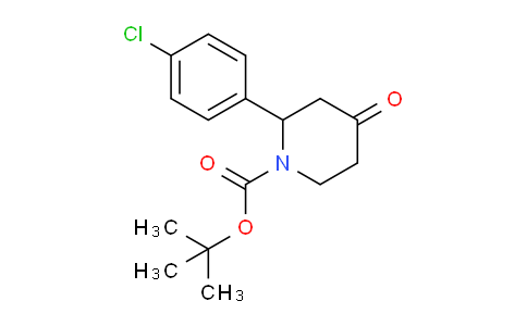 CAS No. 1282523-55-0, tert-butyl 2-(4-chlorophenyl)-4-oxopiperidine-1-carboxylate