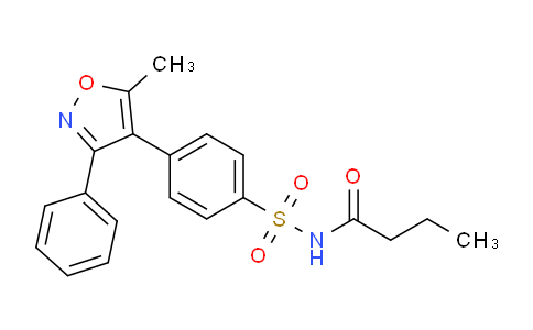 CAS No. 198470-91-6, N-[[4-(5-Methyl-3-phenyl-4-isoxazolyl)phenyl]sulfonyl]butanamide