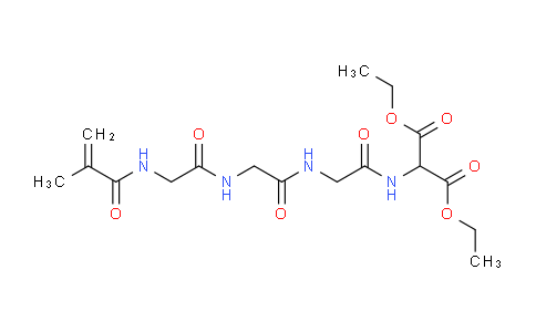 MC820441 | 1233077-65-0 | Diethyl 2-(2-(2-(2-methacrylamidoacetamido)acetamido)acetamido)malonate