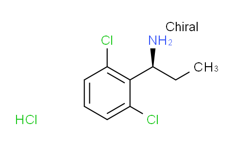 CAS No. 1391577-48-2, (S)-1-(2,6-dichlorophenyl)propan-1-amine hcl