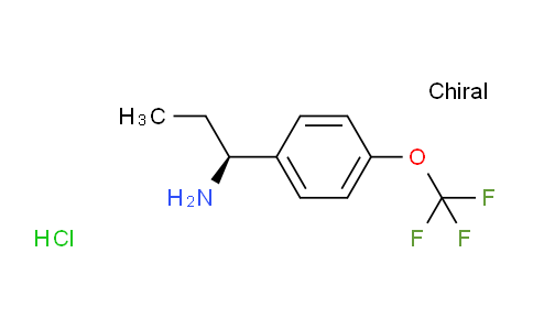 CAS No. 1391484-89-1, (S)-1-(4-(Trifluoromethoxy)phenyl)propan-1-amine hydrochloride