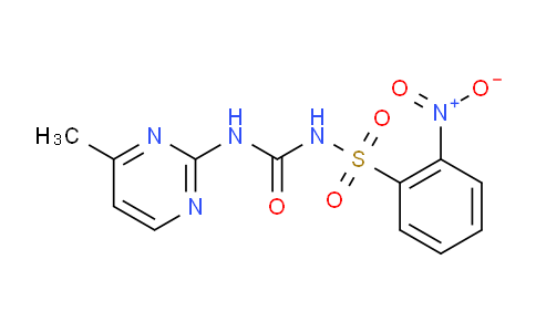 CAS No. 155860-63-2, N-((4-methylpyrimidin-2-yl)carbamoyl)-2-nitrobenzenesulfonamide