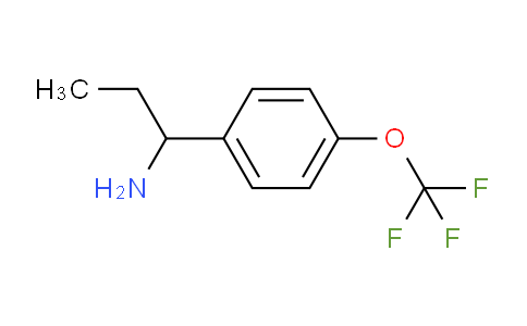 CAS No. 130339-50-3, 1-(4-(Trifluoromethoxy)phenyl)propan-1-amine