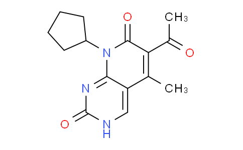 CAS No. 2172256-78-7, 6-Acetyl-8-cyclopentyl-5-methylpyrido[2,3-d]pyrimidine-2,7(3H,8H)-dione