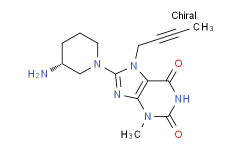 CAS No. 1791405-13-4, 8-[(3R)-3-Amino-1-piperidinyl]-7-(2-butyn-1-yl)-3,7-dihydro-3-methyl-1H-purine-2,6-dione