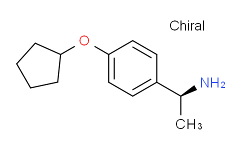 CAS No. 1213104-18-7, (S)-1-(4-(cyclopentyloxy)phenyl)ethan-1-amine