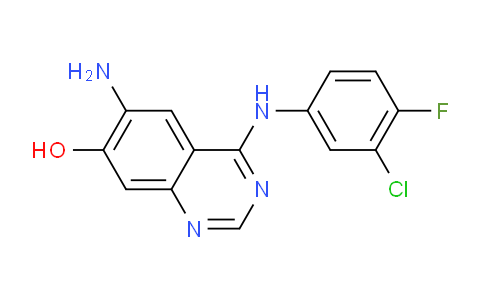 CAS No. 1449430-53-8, 6-Amino-4-[(3-chloro-4-fluorophenyl)amino]-7-quinazolinol