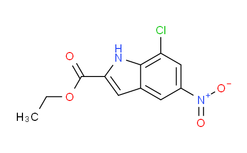 CAS No. 1352899-64-9, ethyl 7-chloro-5-nitro-1H-indole-2-carboxylate