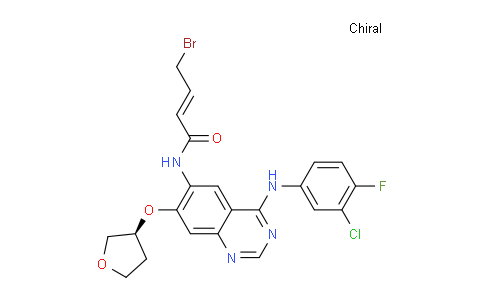 CAS No. 1637254-93-3, (2E)-4-Bromo-N-[4-[(3-chloro-4-fluorophenyl)amino]-7-[[(3S)-tetrahydro-3-furanyl]oxy]-6-quinazolinyl]-2-butenamide