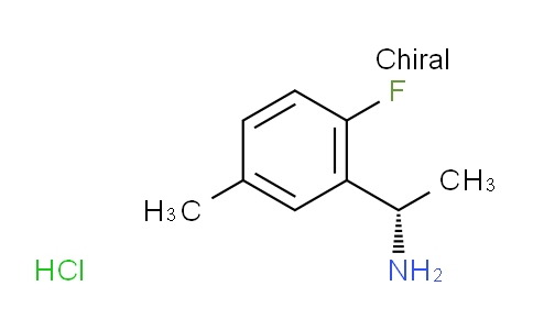 CAS No. 1217443-60-1, (S)-1-(2-Fluoro-5-methylphenyl)ethanamine hydrochloride