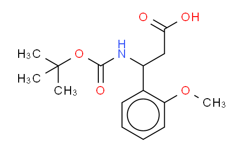 CAS No. 284493-52-3, Boc-3-Amino-3-(2-methoxyphenyl)propionic acid