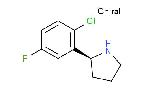 CAS No. 1217745-65-7, (S)-2-(2-chloro-5-fluorophenyl)pyrrolidine