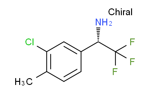 CAS No. 1213534-65-6, (S)-1-(3-chloro-4-methylphenyl)-2,2,2-trifluoroethan-1-amine