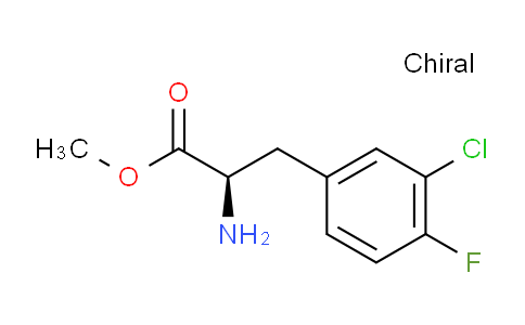 CAS No. 766502-49-2, methyl (R)-2-amino-3-(3-chloro-4-fluorophenyl)propanoate