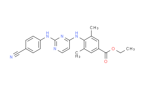 CAS No. 708254-90-4, Ethyl 4-[[2-(4-cyanoanilino)pyrimidin-4-yl]amino]-3,5-dimethylbenzoate