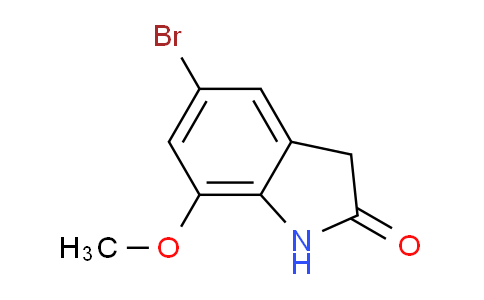 CAS No. 1360886-58-3, 5-bromo-7-methoxy-2,3-dihydro-1H-indol-2-one
