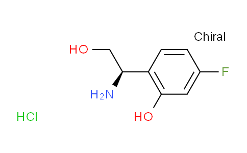 CAS No. 2177257-85-9, (R)-2-(1-amino-2-hydroxyethyl)-5-fluorophenol hydrochloride