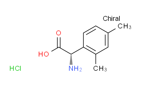 CAS No. 1391458-97-1, (S)-2-amino-2-(2,4-dimethylphenyl)acetic acid hydrochloride
