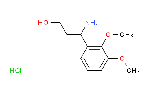 CAS No. 2135331-86-9, 3-Amino-3-(2,3-dimethoxyphenyl)propan-1-ol hydrochloride